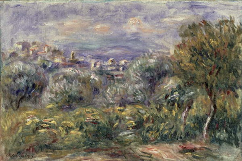 Detail of Antibes, 1917 by Pierre Auguste Renoir