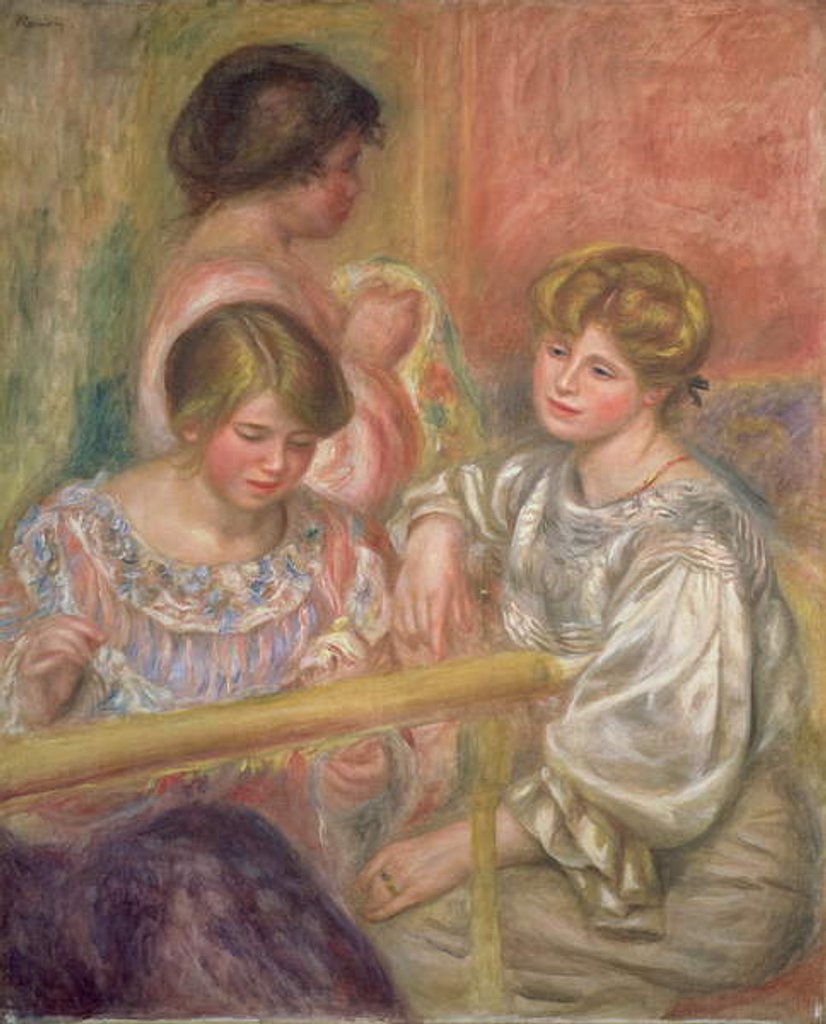 Detail of Embroiderers, c.1904 by Pierre Auguste Renoir