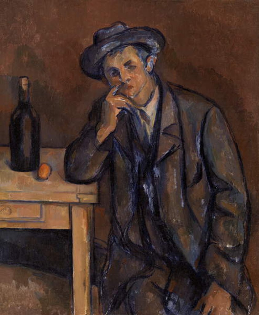 Detail of The Drinker, 1891 by Paul Cezanne