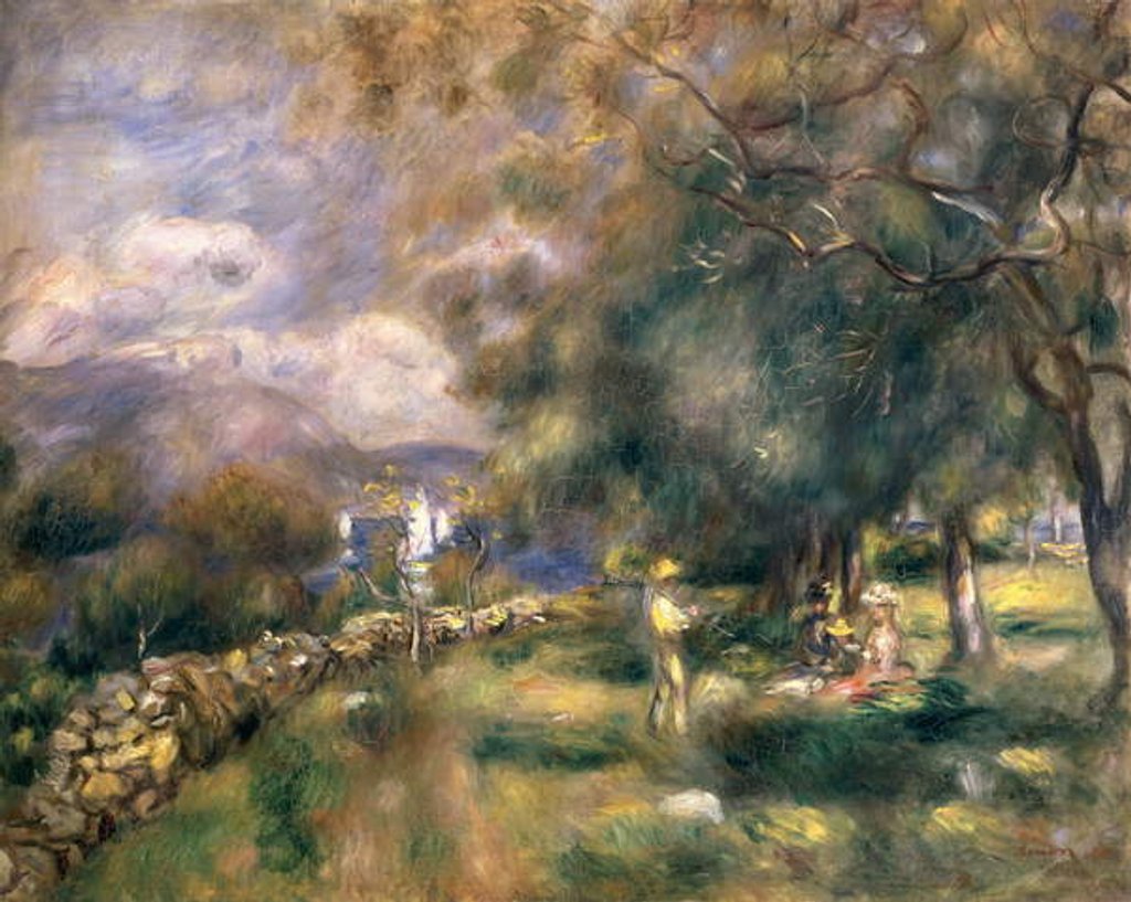 Detail of Peninsula of Saint-Jean, 1888 by Pierre Auguste Renoir