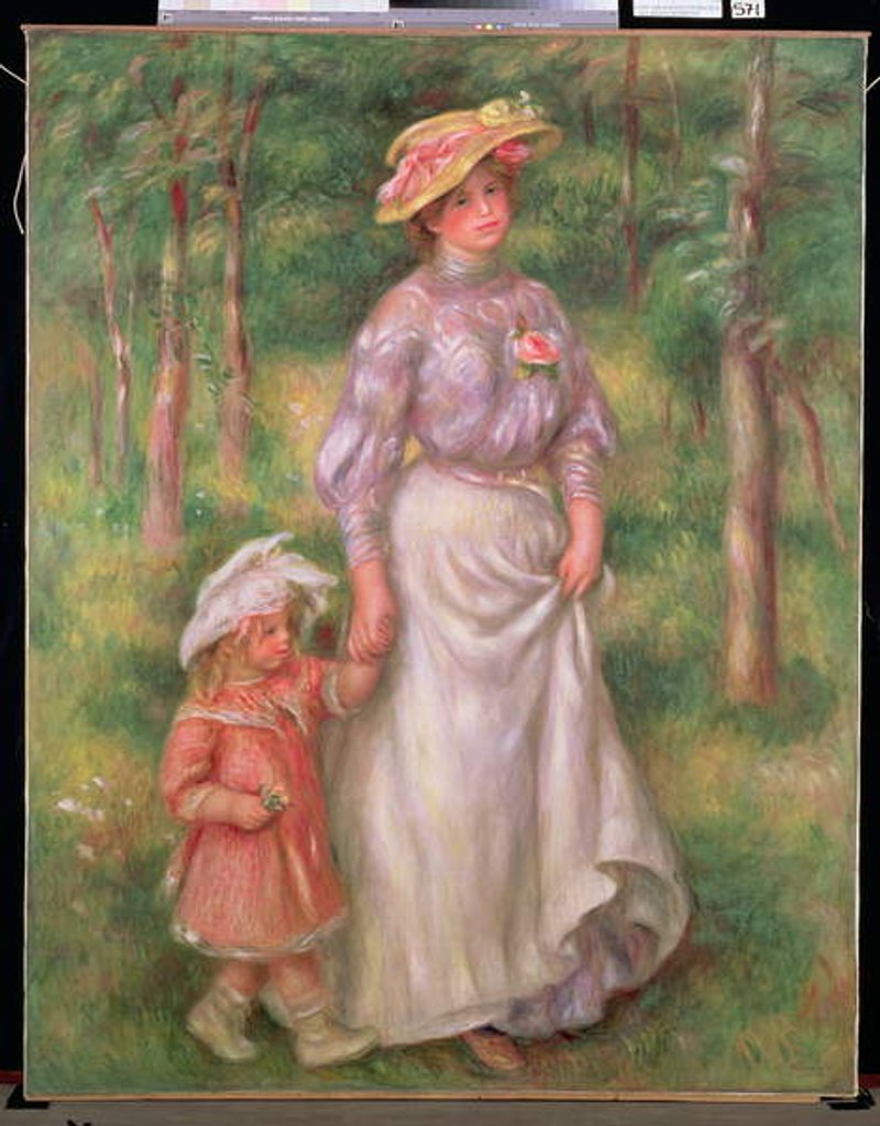 Detail of The Promenade, c.1906 by Pierre Auguste Renoir