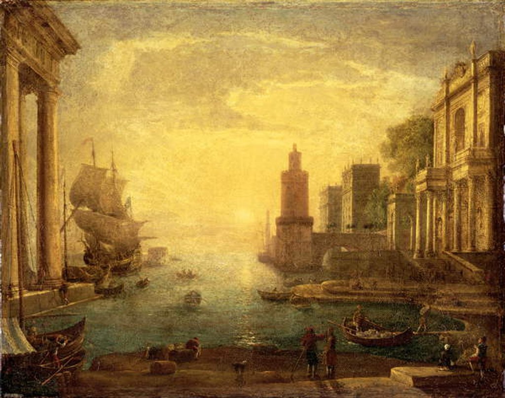 Detail of The Grand Canal, Venice by Claude Lorrain