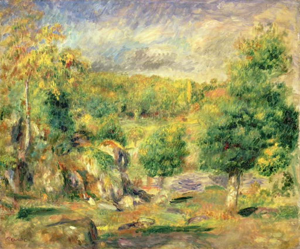 Detail of Pont-Aven, 1892 by Pierre Auguste Renoir