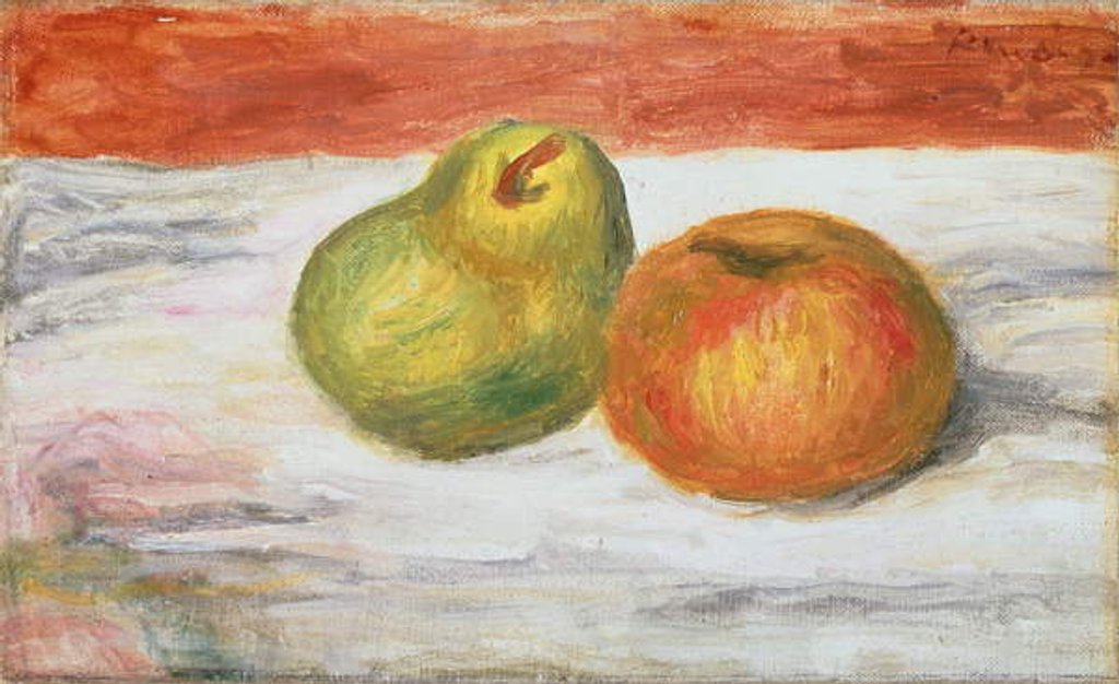 Detail of Apple and Pear, 1909-11 by Pierre Auguste Renoir