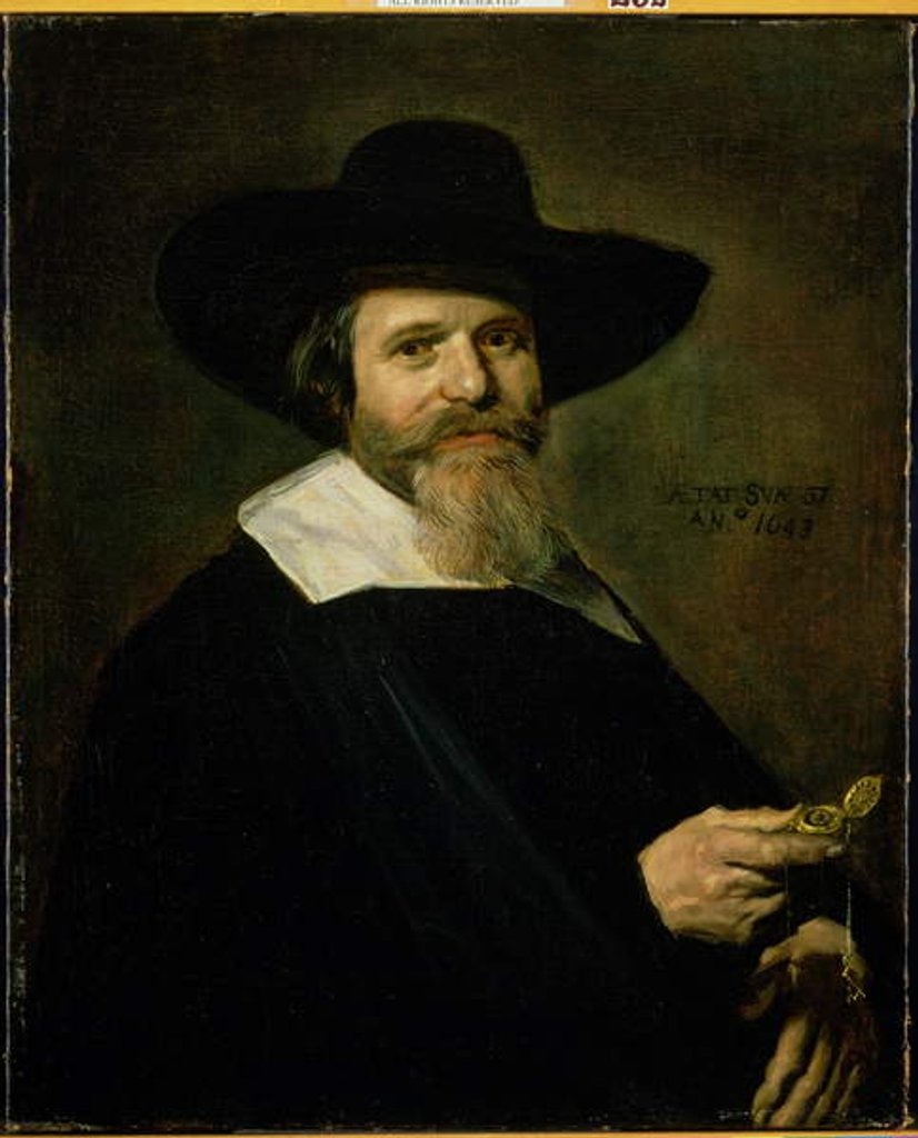 Detail of Dutch Burgher, 1643 by Frans Hals