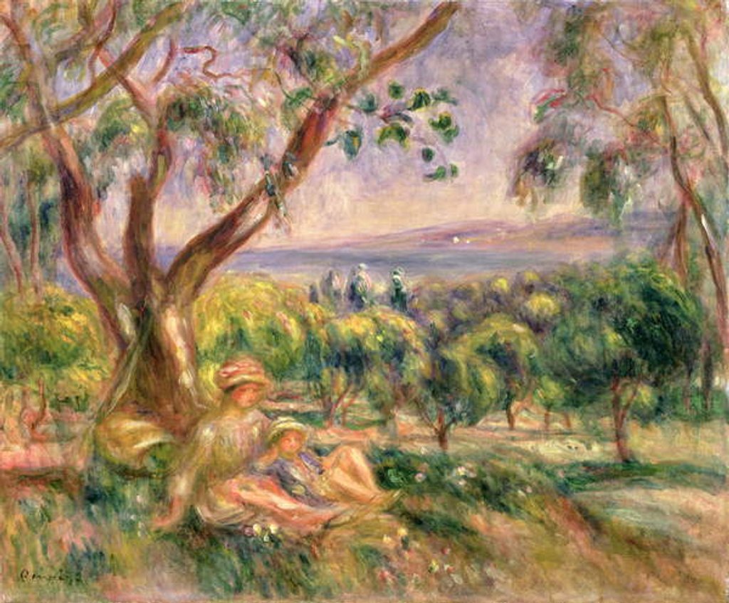 Detail of Woman and Child under a Tree, c.1910 by Pierre Auguste Renoir