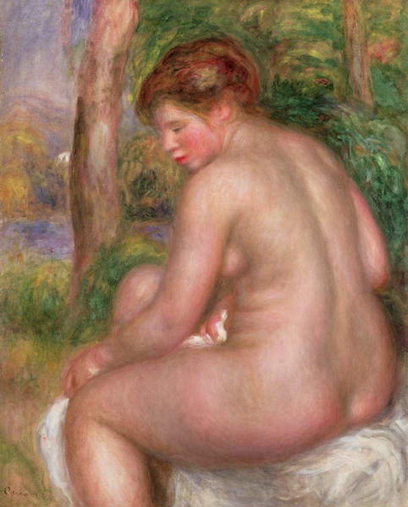 Detail of Nude, Back View, 1911 by Pierre Auguste Renoir