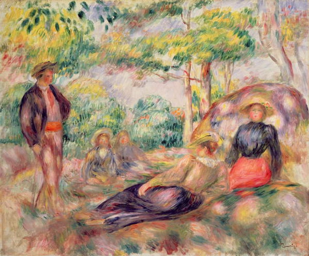 Detail of Study for 'Picnic', c.1893 by Pierre Auguste Renoir