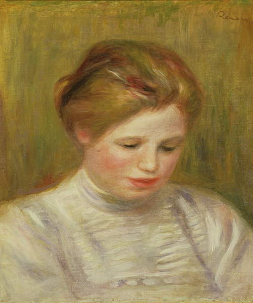 Detail of Study for 'Embroiderers' by Pierre Auguste Renoir