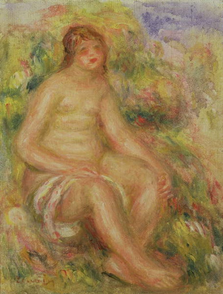 Detail of Seated Nude in Landscape, 1918 by Pierre Auguste Renoir