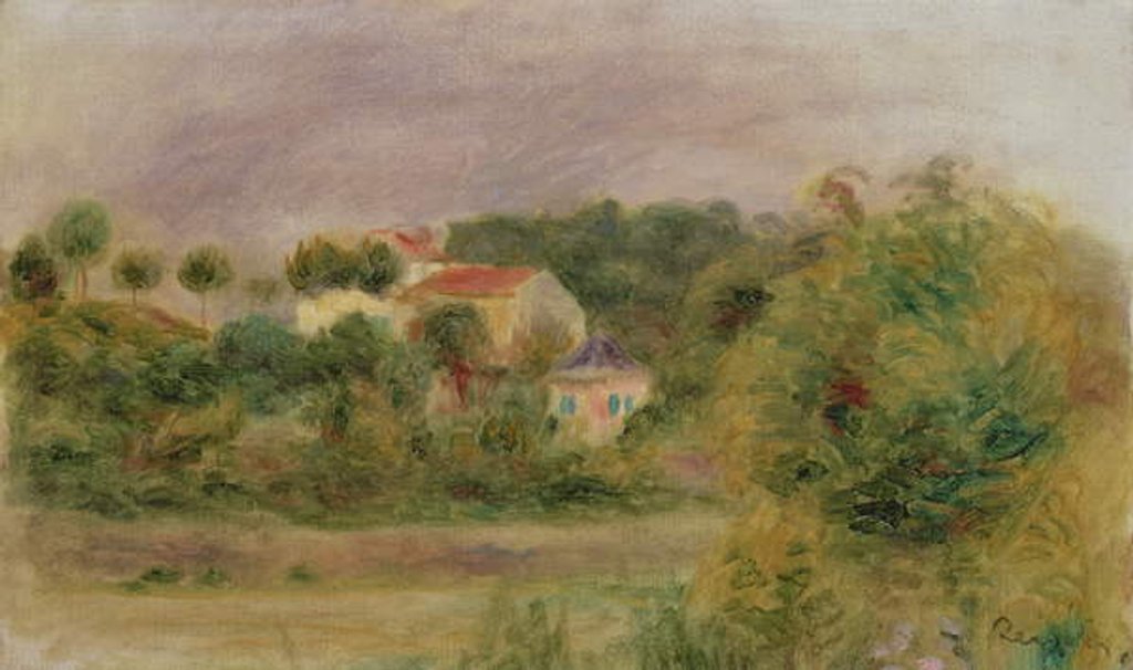 Detail of Houses in the Park by Pierre Auguste Renoir