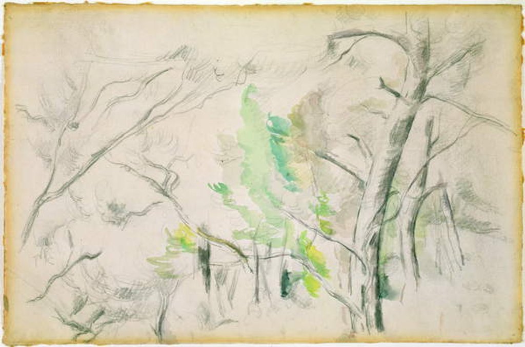 Detail of Woodside by Paul Cezanne