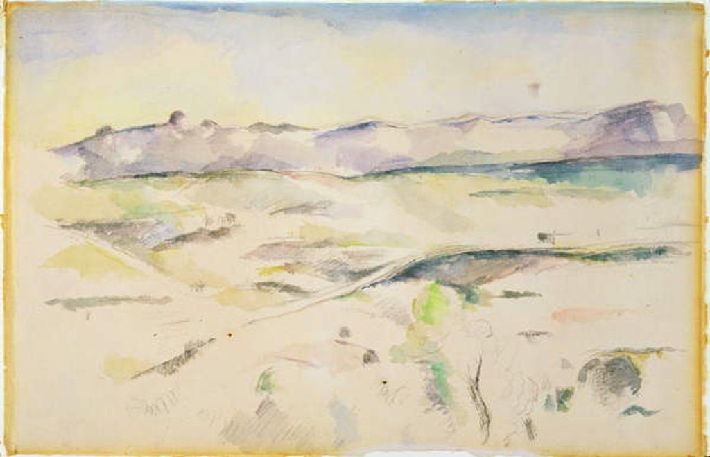 Detail of Mountain Range by Paul Cezanne