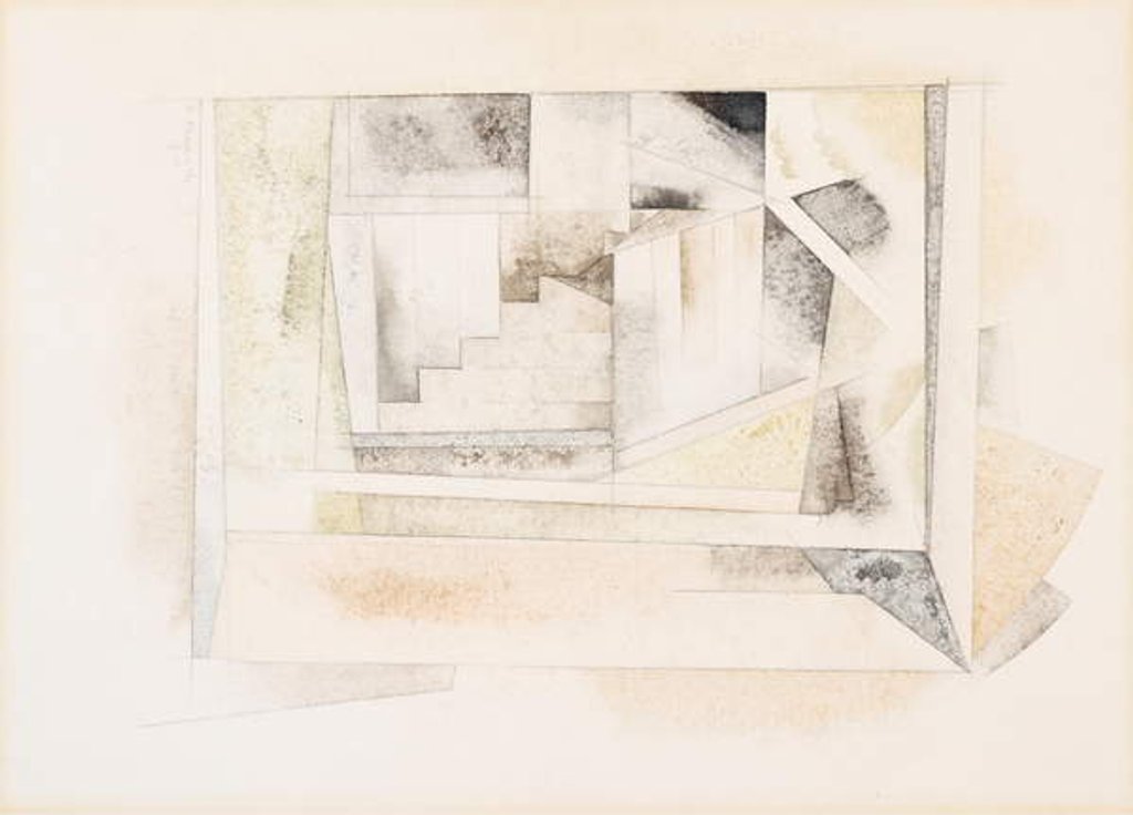 Detail of Bermuda, Stairway, 1917 by Charles Demuth