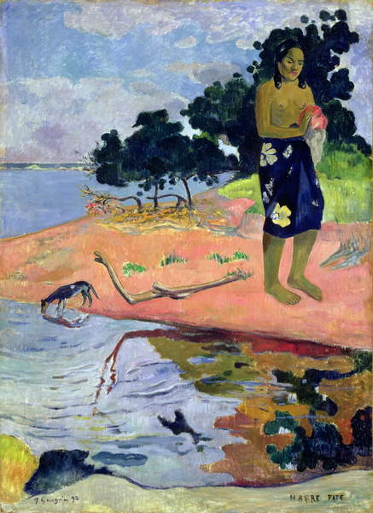 Detail of Haere Pape, 1892 by Paul Gauguin