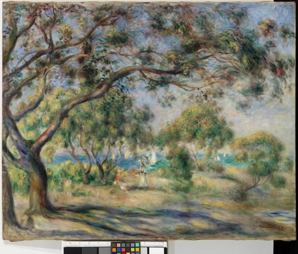 Detail of Bois de la Chaise 1892 by Pierre Auguste Renoir