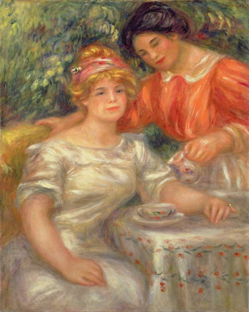 Detail of Tea Time, 1911 by Pierre Auguste Renoir