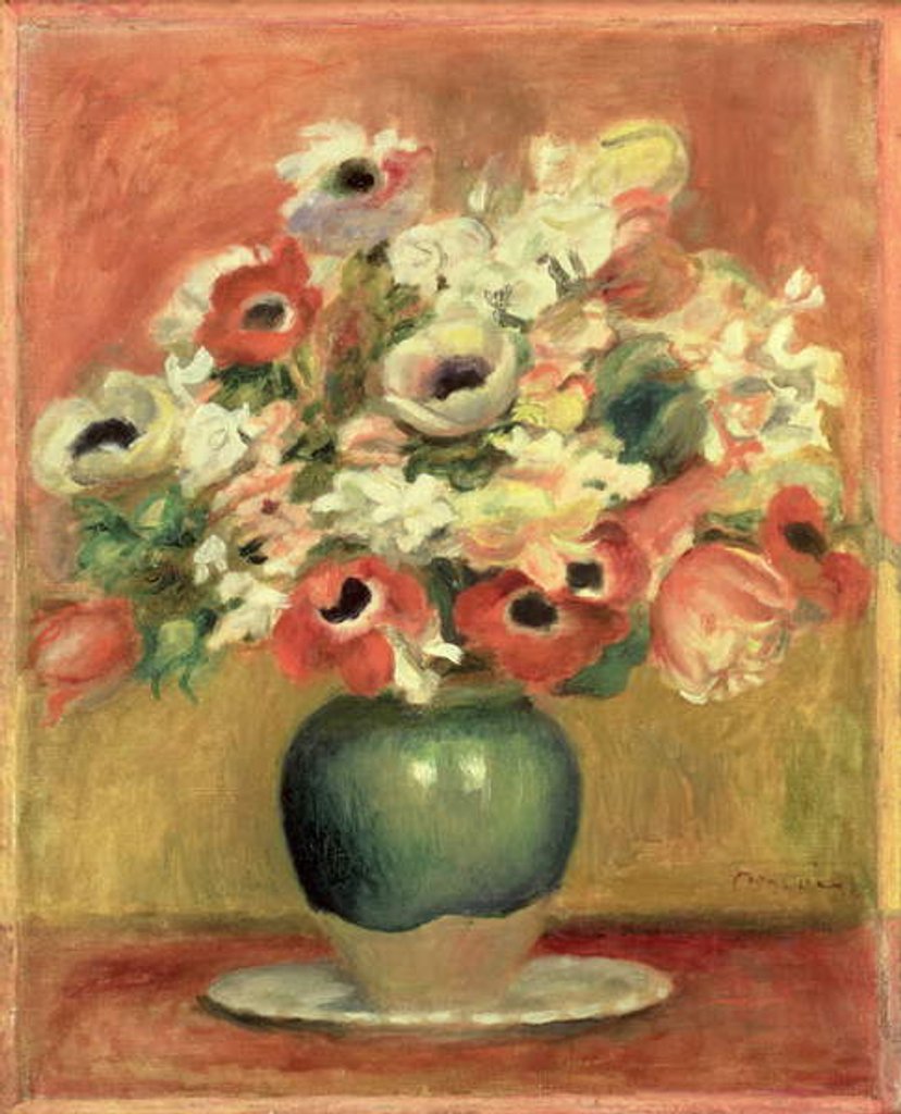 Detail of Anemones, c.1885 by Pierre Auguste Renoir