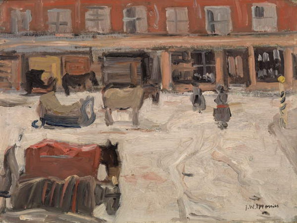 Detail of Snow Scene by James Wilson Morrice