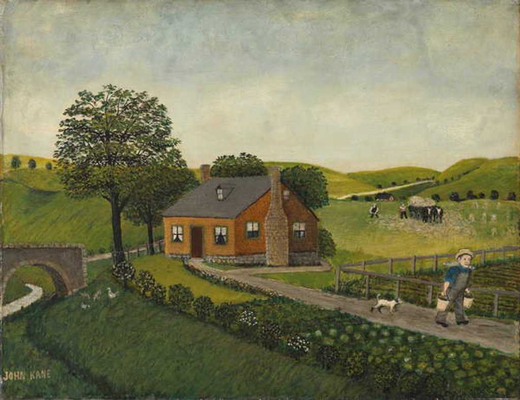 Detail of The Farm by John Kane