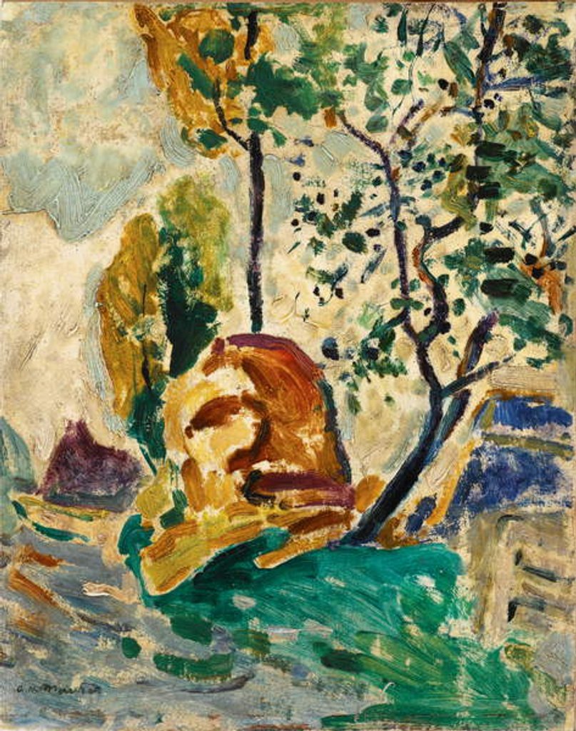 Detail of Landscape by Alfred Henry Maurer