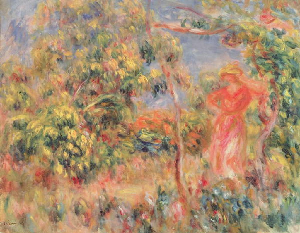 Detail of Figure in a Garden, 1917 by Pierre Auguste Renoir