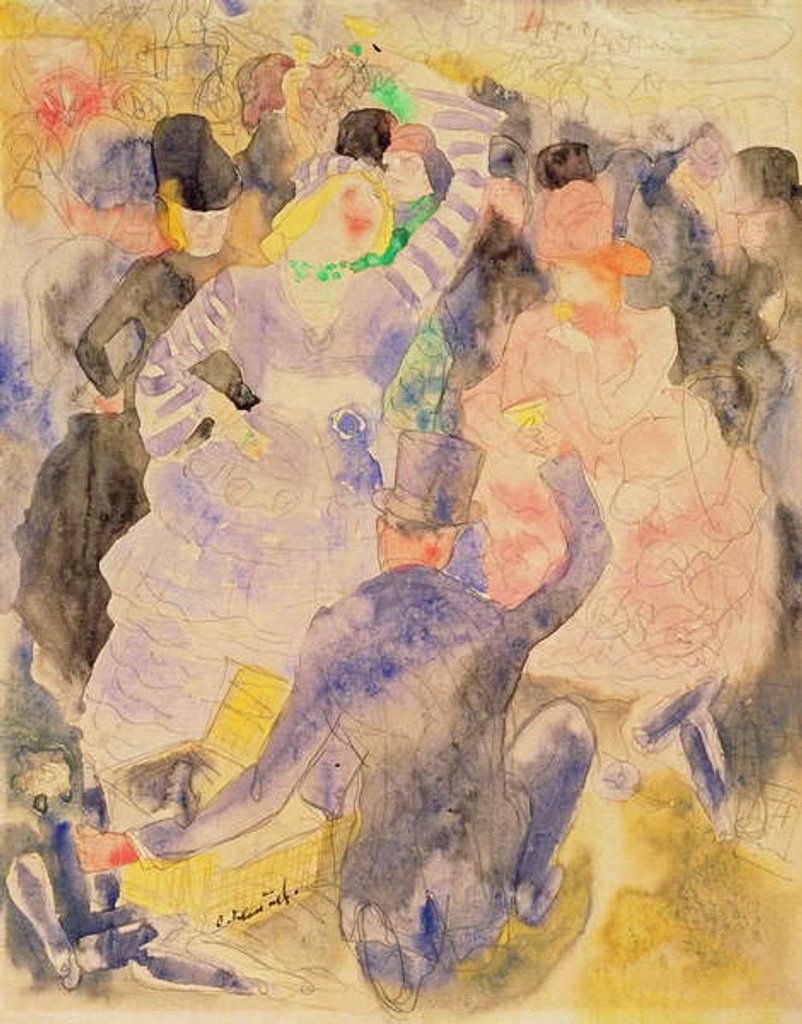 Detail of Drawing for Zola's Nana, 1915-16 by Charles Demuth