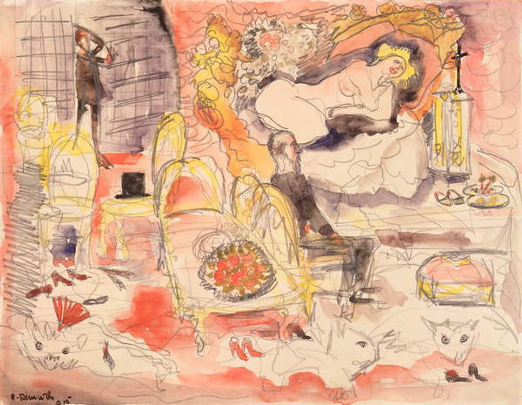 Detail of Zola's Nana, 1910 by Charles Demuth