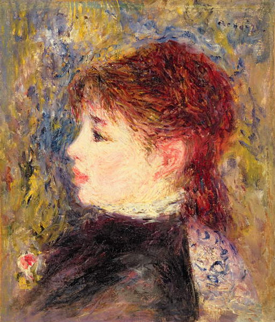 Detail of Head of Margot, c.1878-79 by Pierre Auguste Renoir