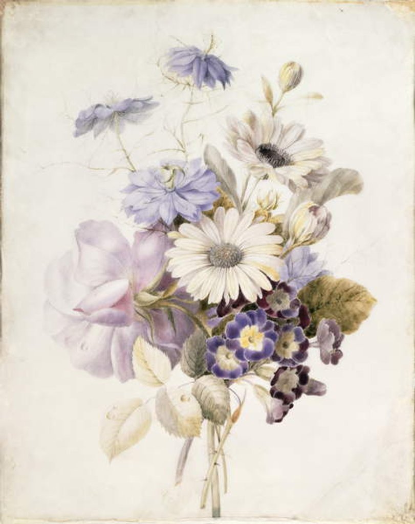 Detail of Flowers with Daisies, 1840 by French School