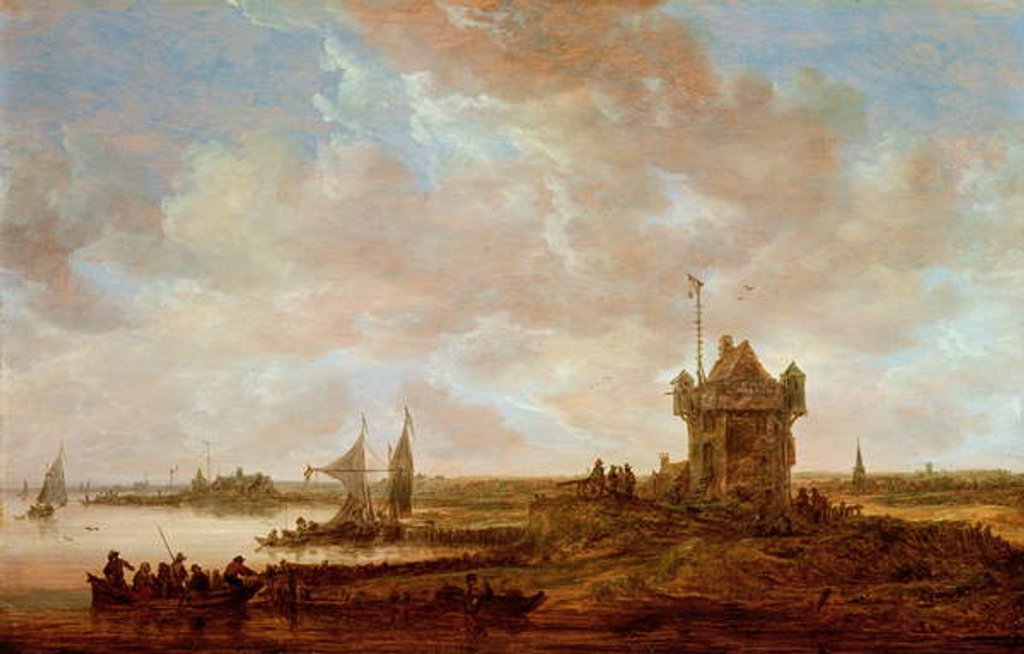 Detail of Dutch Landscape by Jan Josephsz van Goyen
