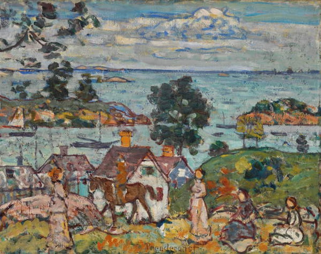 Detail of Gloucester Harbor, c.1912 by Maurice Brazil Prendergast