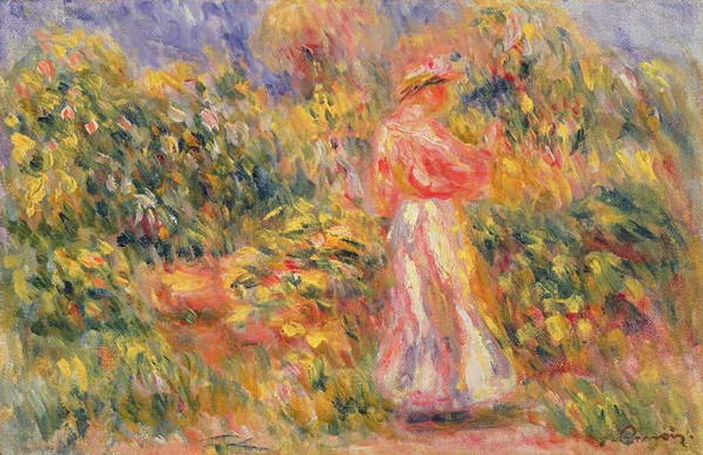Detail of Woman in a Landscape, 1916 by Pierre Auguste Renoir