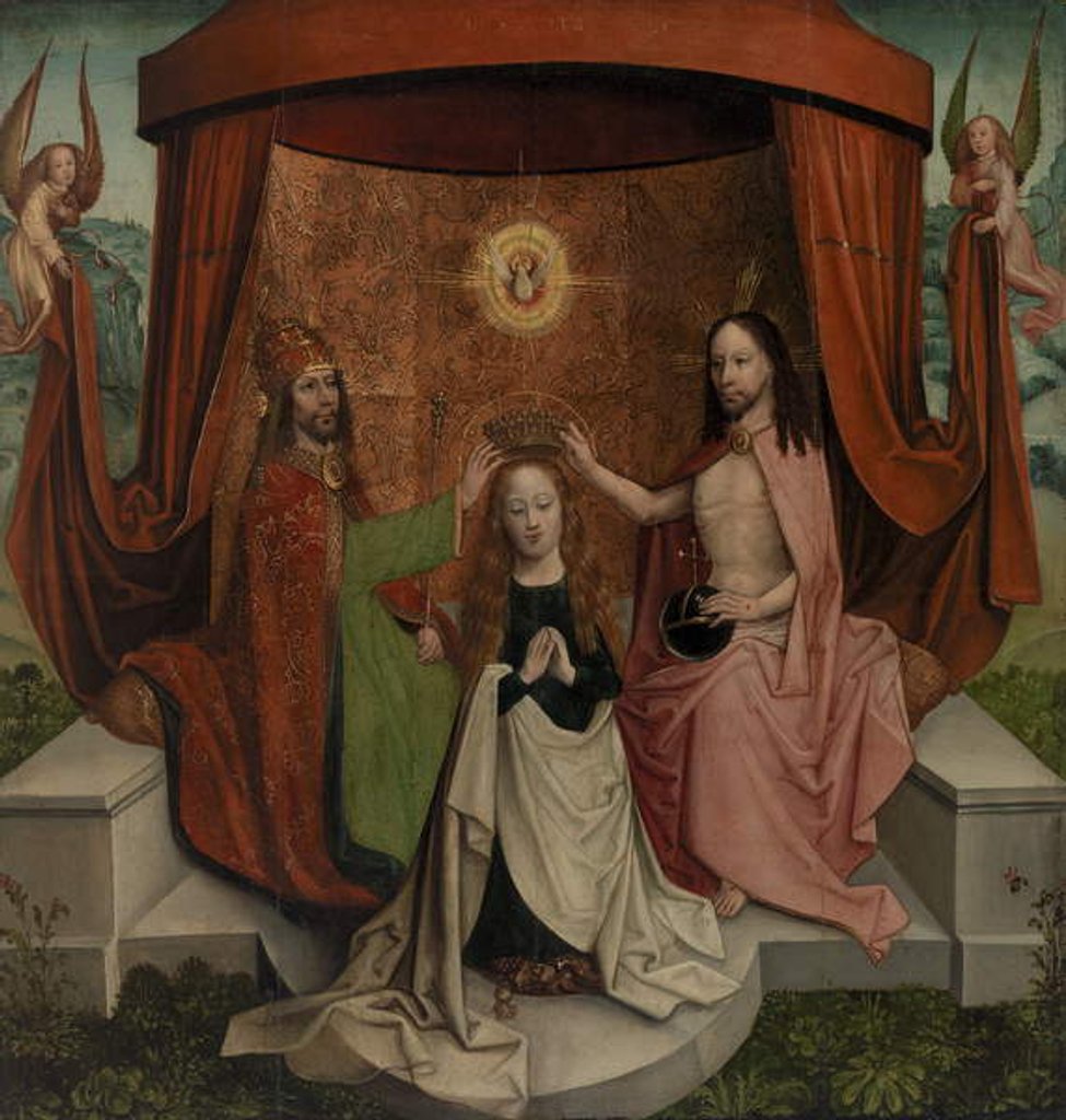 Detail of Coronation of the Virgin by Netherlandish School