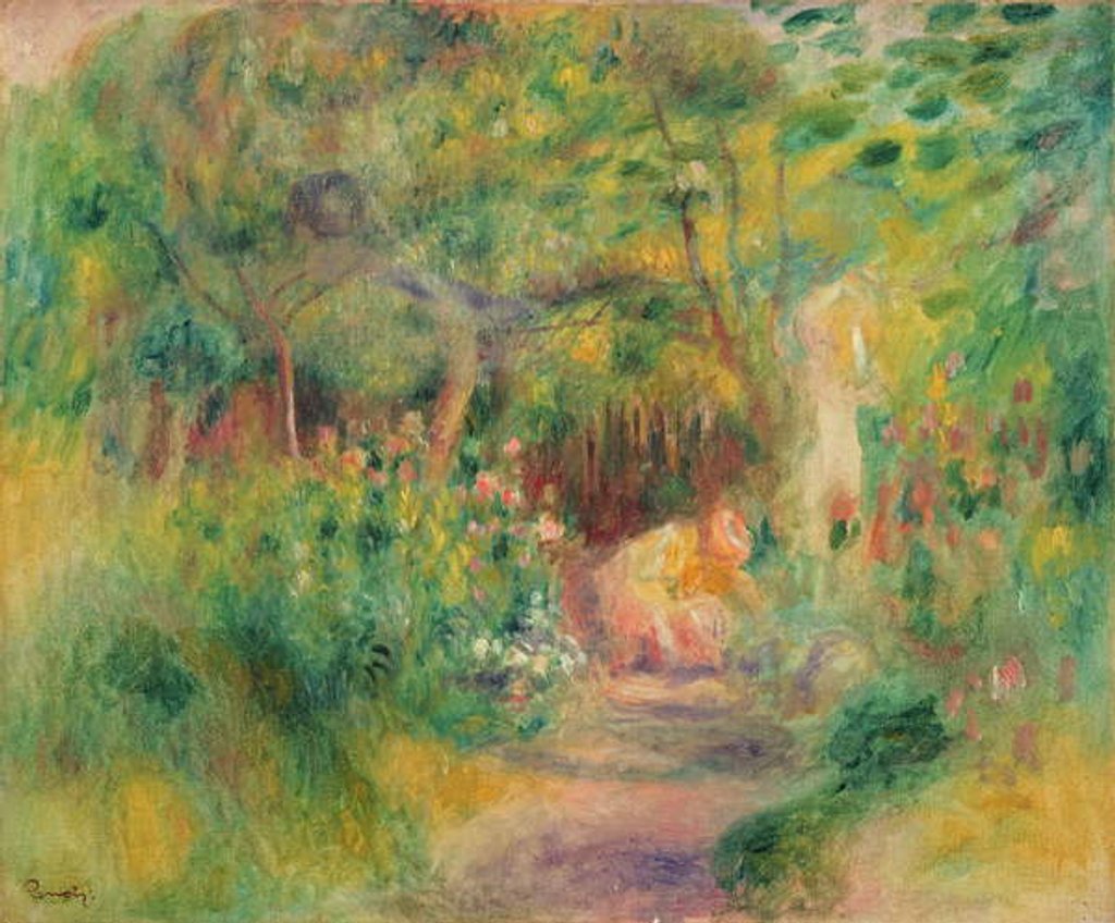 Detail of Woman Gardening, c.1895 by Pierre Auguste Renoir