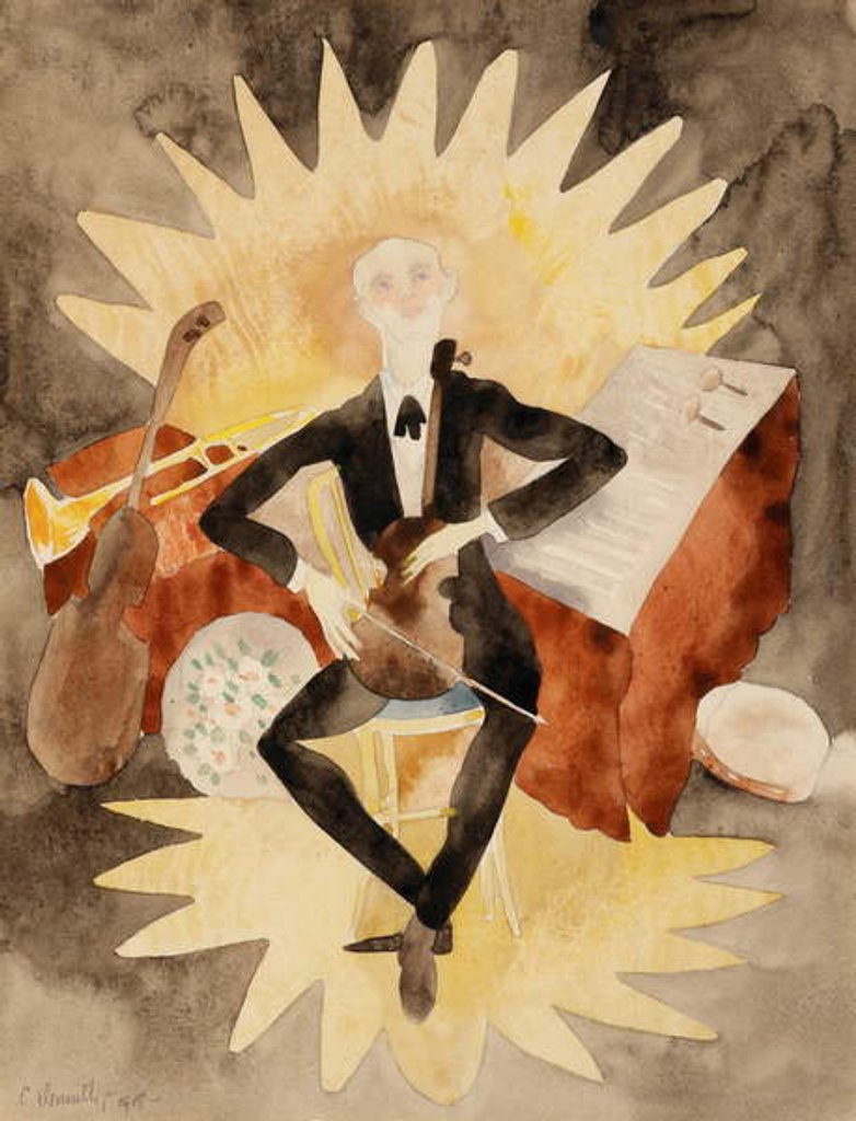 Detail of Musician by Charles Demuth