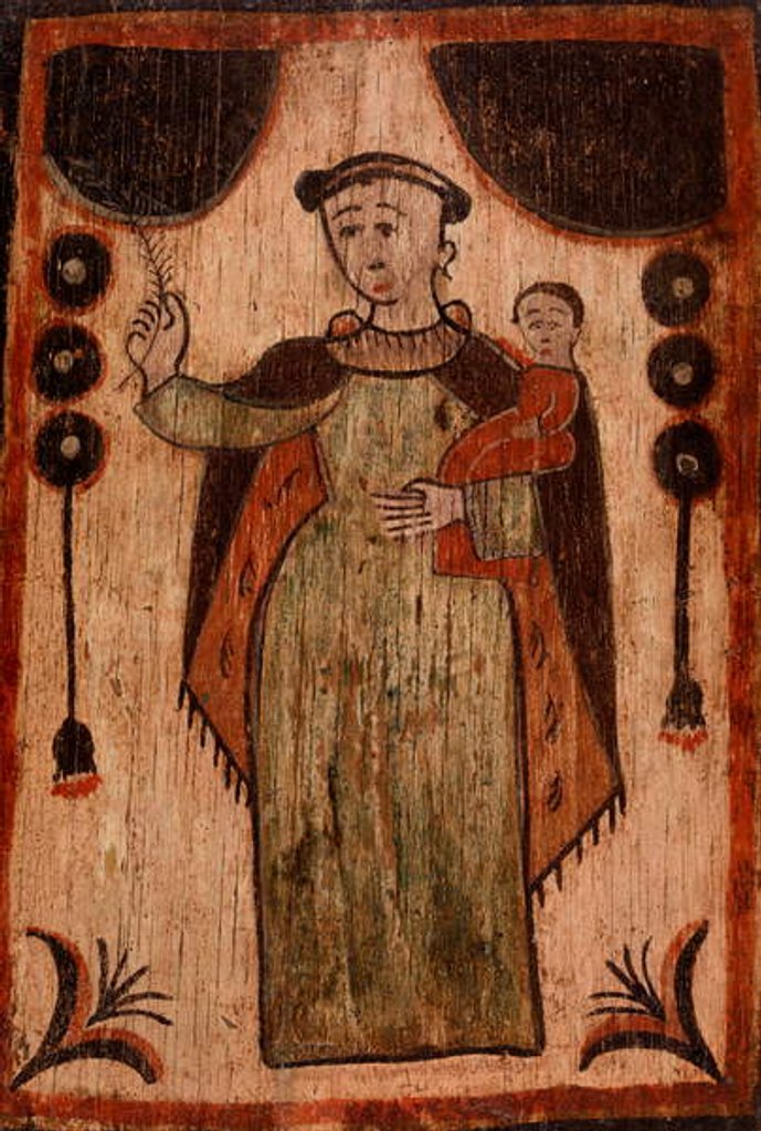 Detail of Madonna and Child by School American