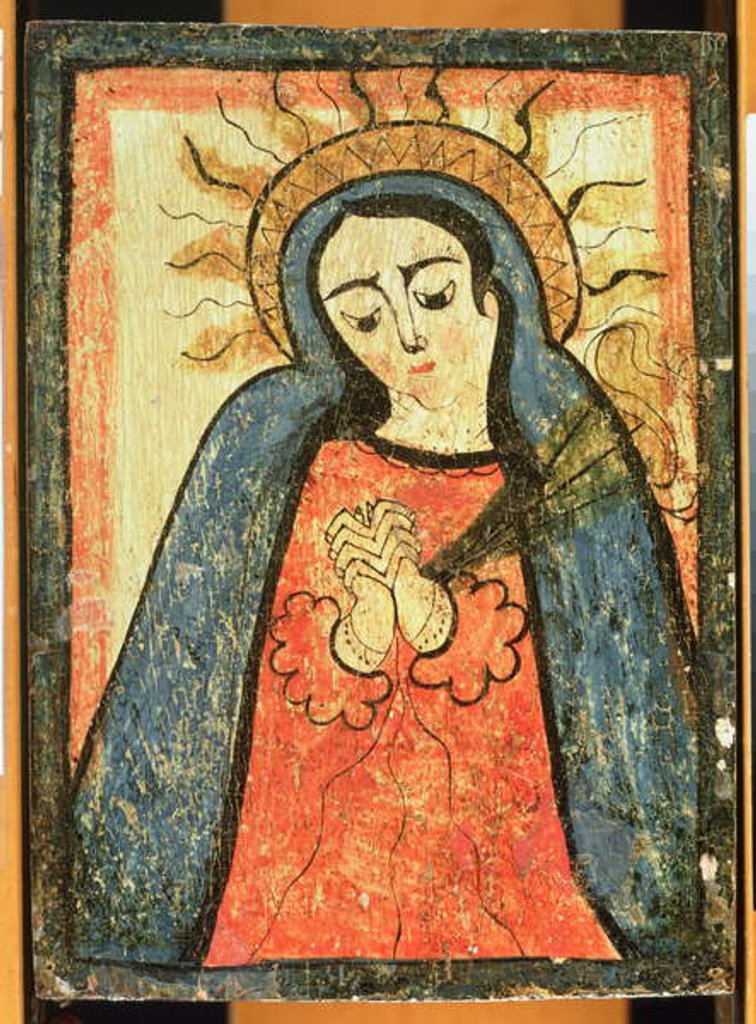 Detail of Madonna in Prayer by School American