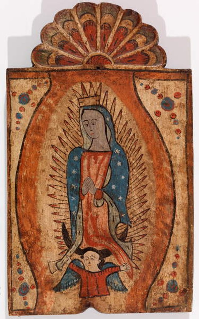 Detail of Our Lady of Guadalupe, c.1840 by Spanish School