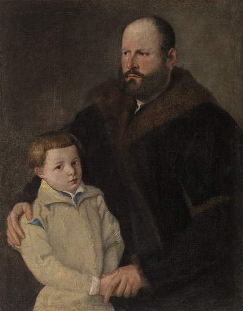 Detail of Man and Boy by Titian