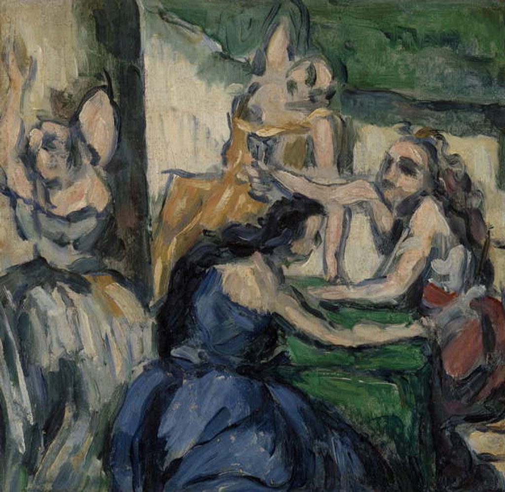 Detail of The Courtesans, c.1867-68 by Paul Cezanne