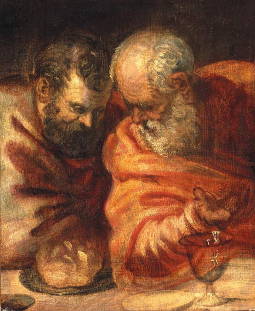 Detail of Two Prophets by Jacopo Robusti Tintoretto