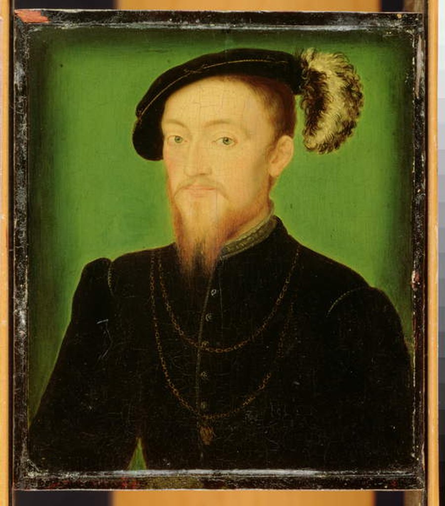 Detail of Man with a Feather in his Hat by Corneille de Lyon