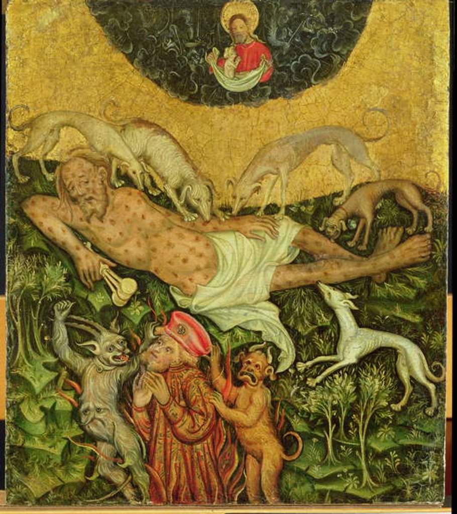 Detail of Lazarus and the Rich Man, c.1400 by German School