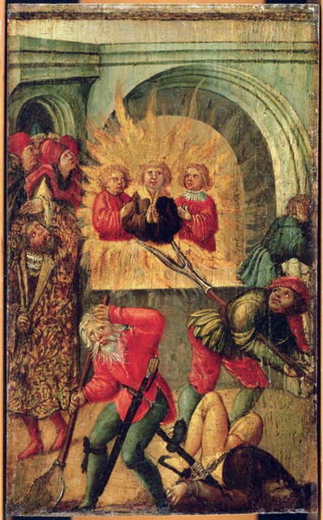 Detail of Shadrach, Meshach and Abednego by German School