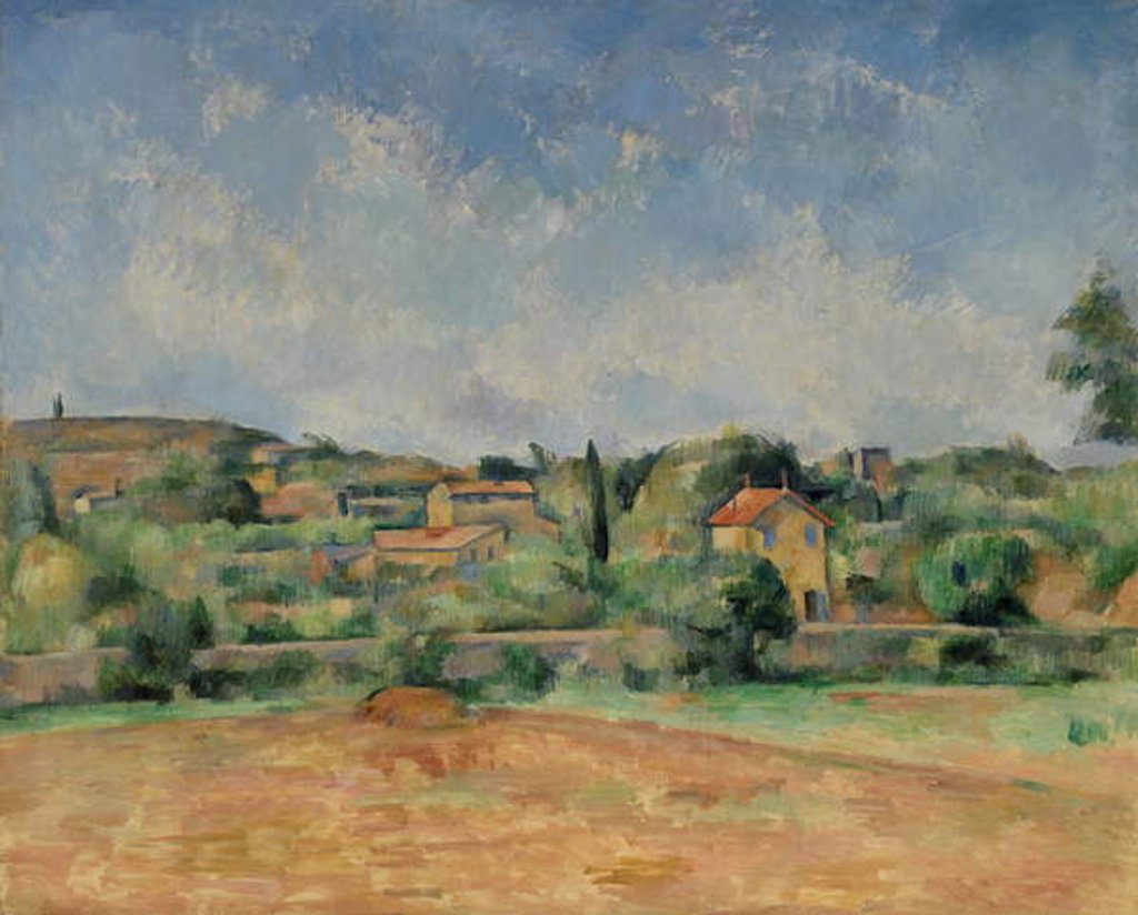 Detail of The Bellevue Plain, or The Red Earth, 1890-92 by Paul Cezanne
