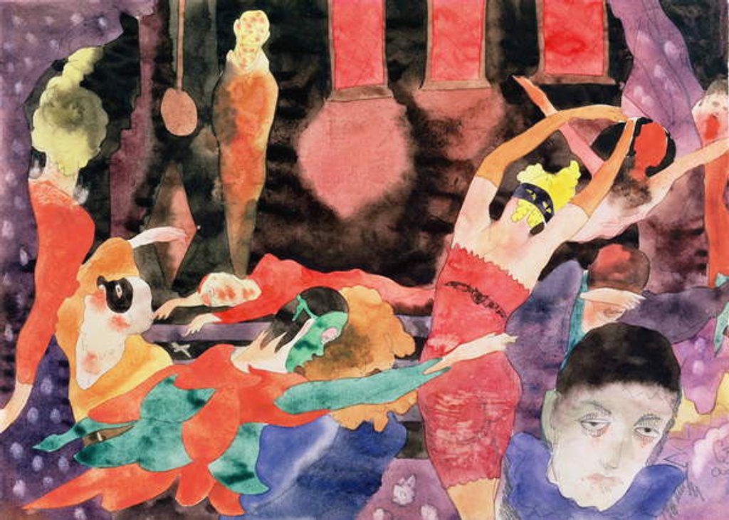 Detail of Illustration for Poe's Masque of Red Death by Charles Demuth