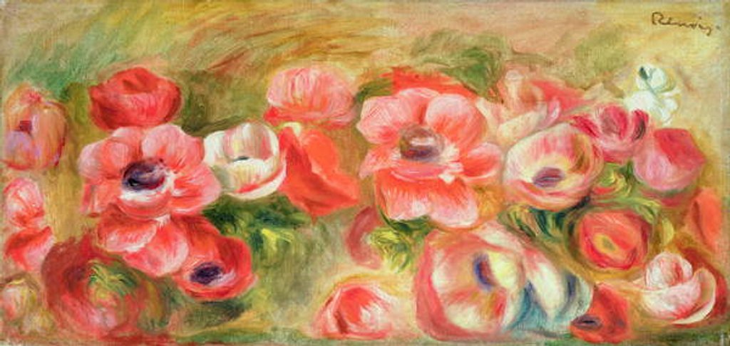 Detail of Anemones, c.1890 by Pierre Auguste Renoir