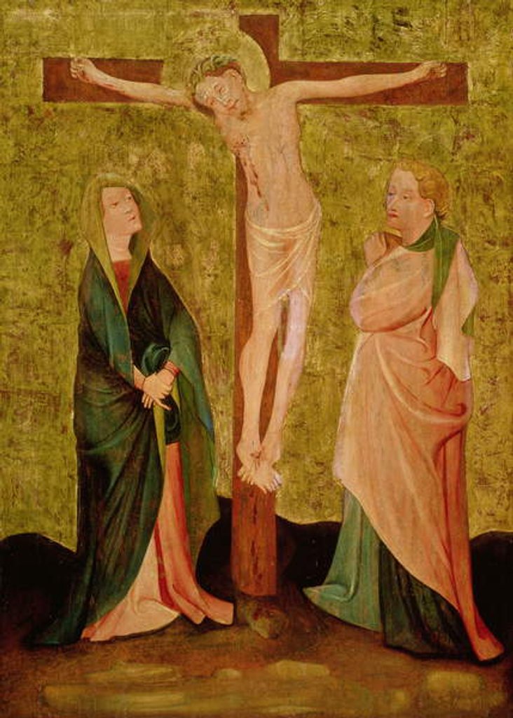 Detail of Crucifixion with Mary and John by German School