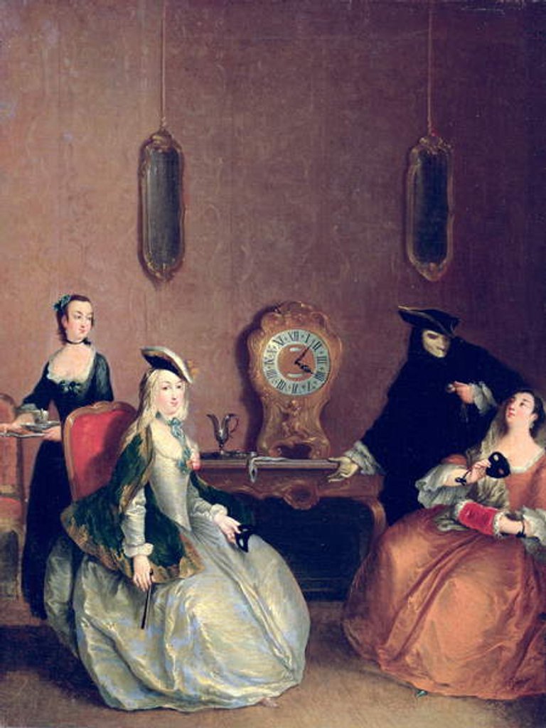 Detail of Interior Scene - Masked Party by Pietro Longhi